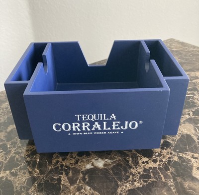 Corralejo Tequila Wooded Napkin / Drink Straw Holder Commercial Grade Home Bar