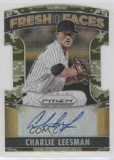 2015 Panini Prizm Fresh Faces Signatures Camo /199 Charlie Leesman #17 Auto 0o9