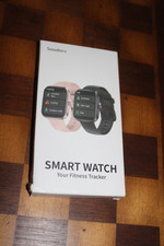 Open Box: Smart Watch Fitness Tracker -Black- Free Shipping