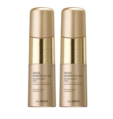 THE SAEM Snail Essential EX Wrinkle Toner 150ml x 2 | K-Beauty Anti-Aging