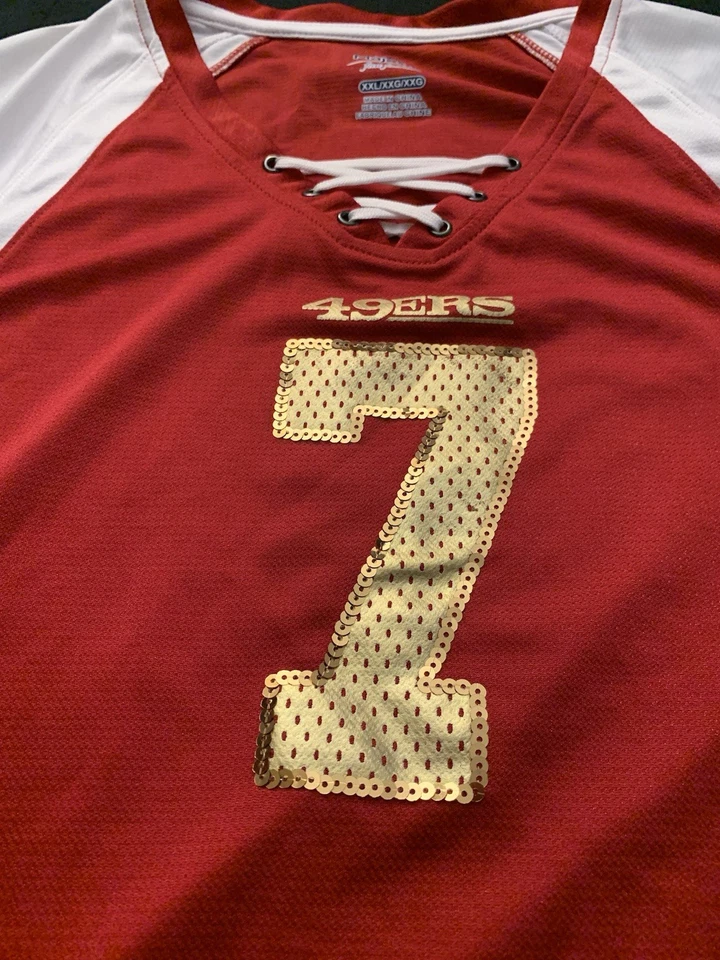 Camiseta feminina Colin Kaepernick San Francsico 49ers tamanho XXL - Imagem 3 de 4