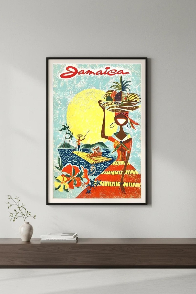 Jamaica Travel Poster - Vintage Style 🌺 16x24” - Premium Matte
