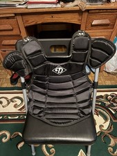 Diamond DCP-ML Adjustable Catcher Chest Protector Baseball Medium/Large Black