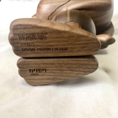 Karimoku Snoopy Collab 70th Anniv Walnut Wooden 100 Limited