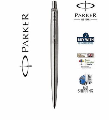 Parker Kugelschreiber CT Jotter Edelstahl mit Silberpfeil, blaue Tinte 