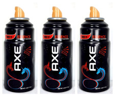 3 Axe Improved Formula ESSENCE DEODORANT BODYSPRAY 4 oz Each 300 