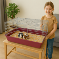 ZooPaul HasenkäFig Pink 78X47X37Cm KäFig Nagetiere Hase Rabbit Kanninchen