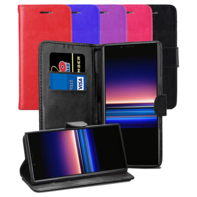 Für Sony Xperia 1 (One) (XZ4) Hülle - Magnet Leder Wallet Flip Case Folio Cover