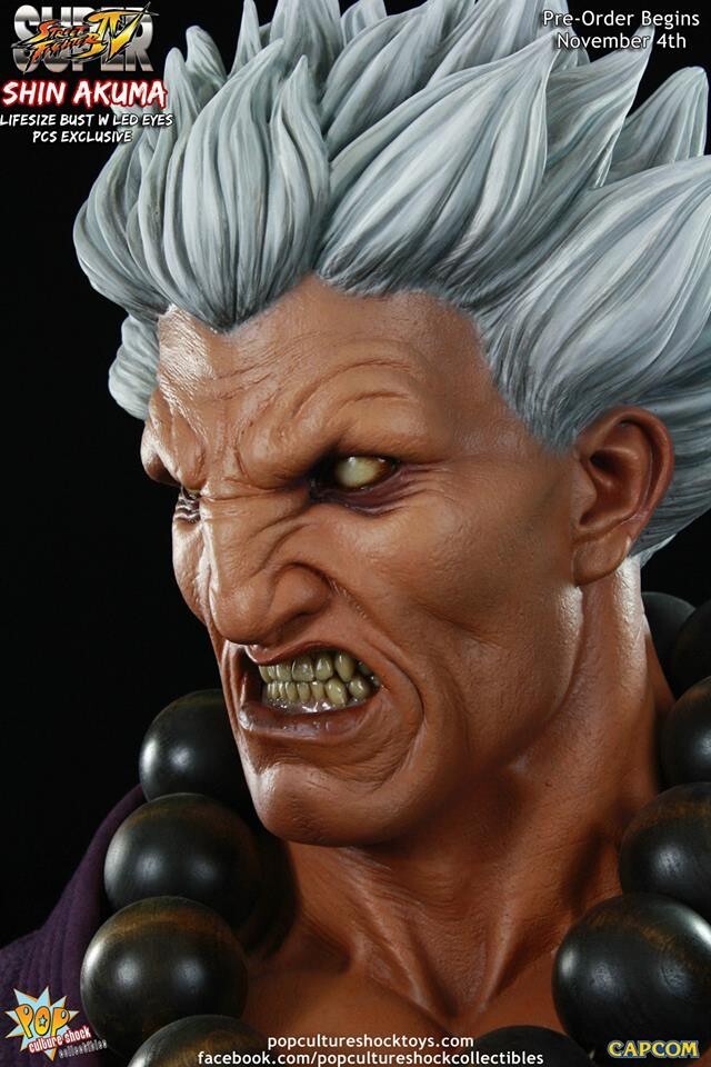 Street Fighter Statuette Mixed Media 1/4 Shin Akuma Ultimate Exclusive 58 Cm P 72228