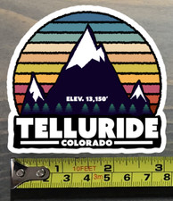 Telluride Sticker Decal Colorado Ski Snowboard Mountain Keystone Crested Butte