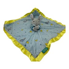    Goodnight Moon Bunny Satin Lovey Security Blanket Baby Book Tag Soft 16  EUC