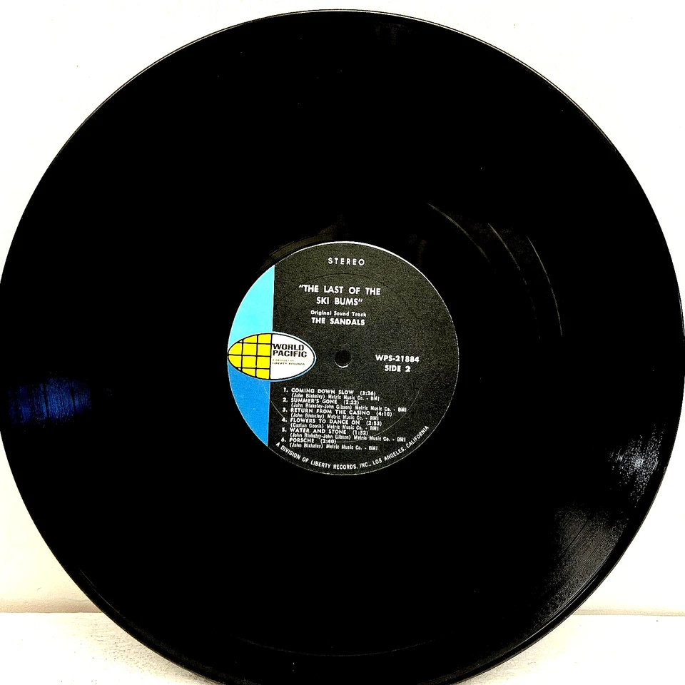 The Sandals The Last of the Ski Bums Soundtrack 1969 Vinyl World Pacific Records Foto 4 de 4