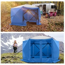 12' x 12' Pop Up Canopy Tent with Netting, Instant Screen House Room, UV 50+ .