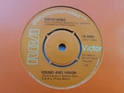 David Bowie Sound And Vision RCA PB0905 UK 45 Single Record 1977 Victor