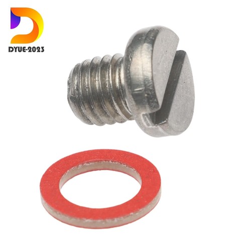 Slot Head Lower Unit Drain Fill Plug Screw & Gasket Kit for Yamaha