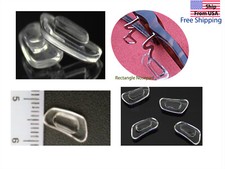 4 pairs High Quality eyeglass NOSE PADS clip in SILICONE US Seller