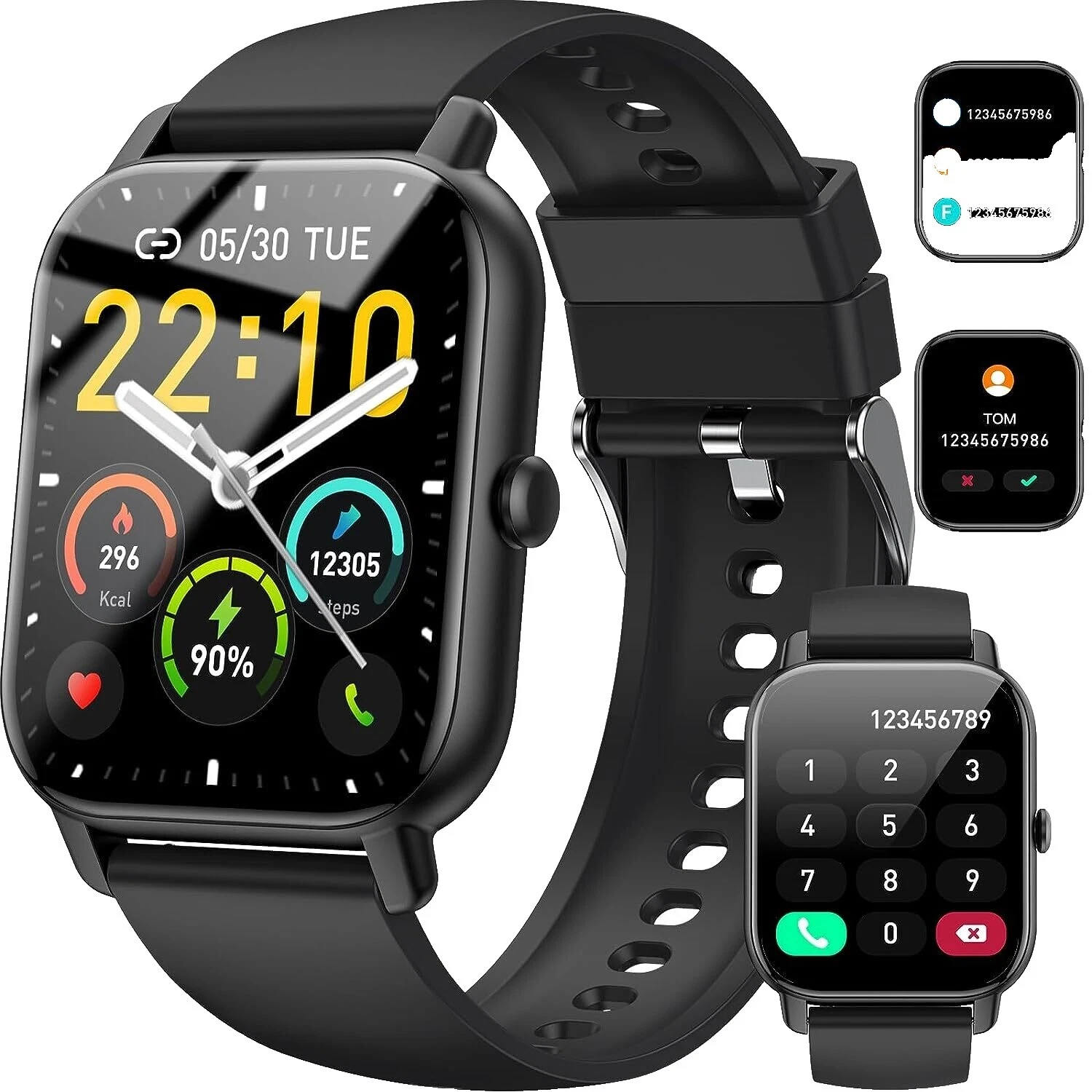 Умные часы в корпусе из нержавеющей стали с браслетом