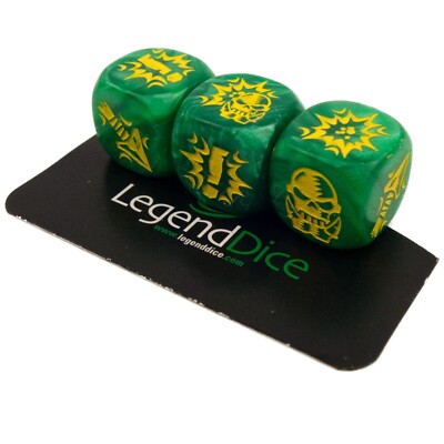 Orc Blocking Dice Set x3 * Bowl League, Fantasy Football Bowl