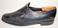 EUC ERMENEGILDO ZEGNA Black Leather Slip On Dress Loafers Men's Size 11.5 D