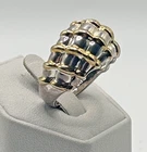 STUNNING .925 Vintage Sterling Silver Estate Ring Size 10.75