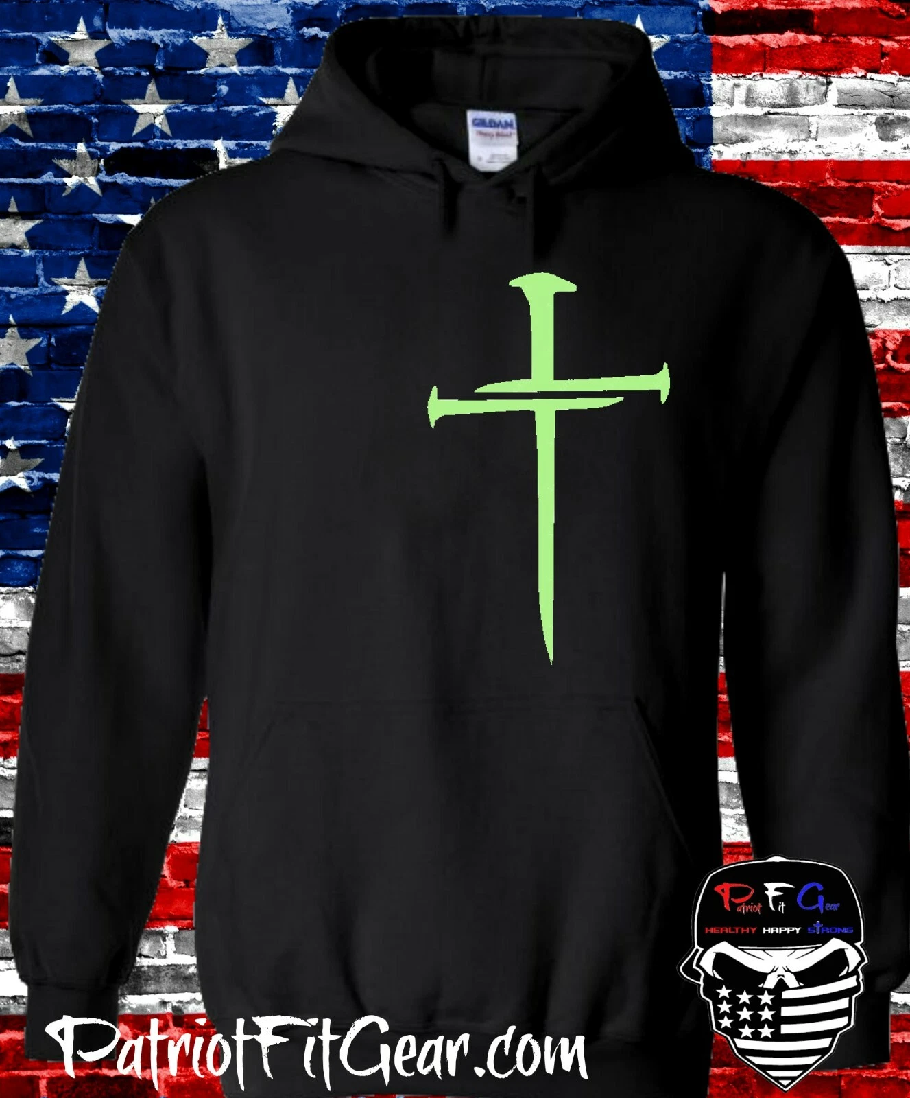 FEAR OF GOD Felpa con cappuccio croce fede libertà di famiglia in Dio ci fidiamo una nazione sotto Dio maglietta