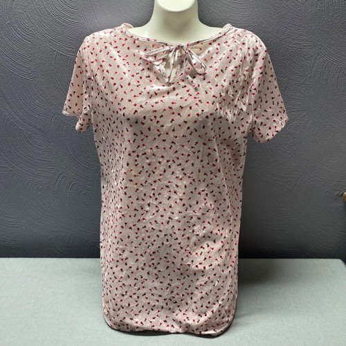 Chemisier Lauren Conrad Taille Small - Noir - Manches Courtes - Col Rond - Occasion Très Bon état