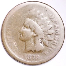 1879 Indian Head Cent Penny AG