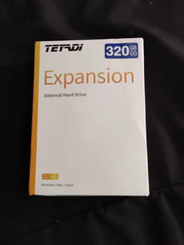 TEYADI External Hard Drive 320GB Ultra Slim Portable 320GB black-image