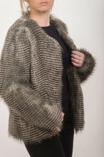 New Faux Soft Short Fur Coat Size S, "g&g" (netherlands)