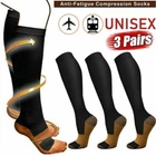 Knee High Compression Stockings, Firm Support 30-40 mmHg Medical Socks Women Men