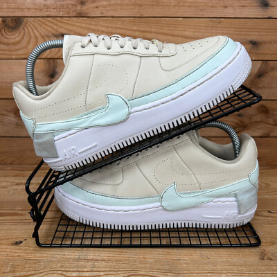 Nike Turnschuhe Damen Größe UK 6 Air Force 1 Beige Jester XX Plateauschuhe AF1