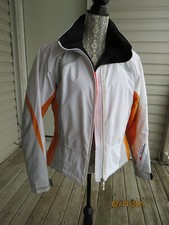 Marker Women Ski/snowboard Jacket Size 8 White Gray Orange Used Great Shape!