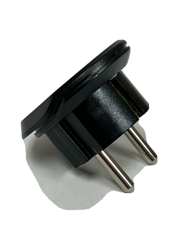 3x European Plug Adapter From U.S. USA UK AU to Europe EU Round Pin Type E/F 3PK - Picture 3 of 6
