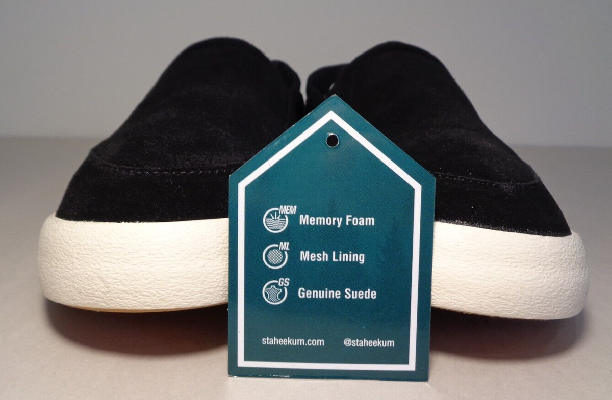 Staheekum Men’s Black Suede Slip-On Shoes Loafers Size 9 NEW With Tags Staheekum USA 9 Black Loafers Mule Plush Fur | Mercari main image 3