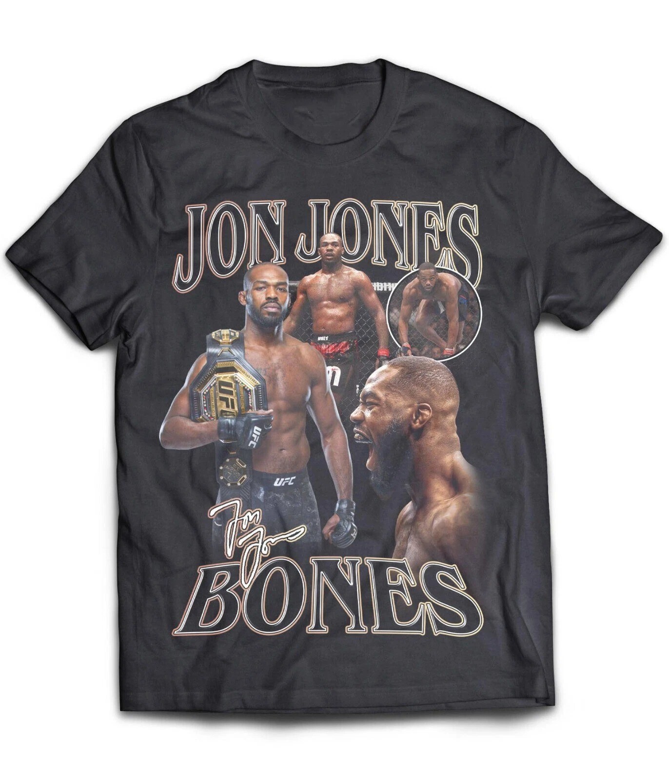 Vintage Jon Jones Fan Gift Tee for Men Sizes S-235XL 13D53
