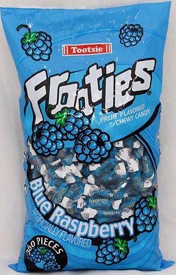 Frooties Blue Raspberry Candy 360 Count Bag Tootsie Bulk Candies Fruity 2.42 LBS