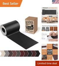 Leather Repair Patch, Self Adhesive Leather Repair Tape Kit Black 3x60In Vi...