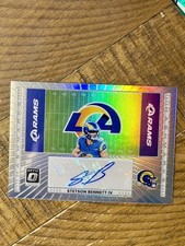 2025 Donruss Optic Stetson Bennett IV Hashmarks Auto #HM-SB Los Angeles Rams