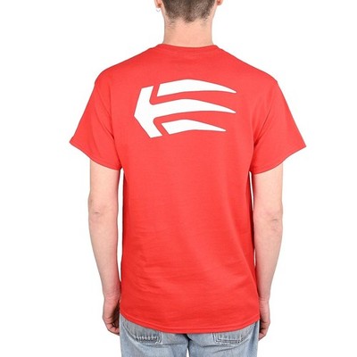 Etnies Wallen S/S T-Shirt Rot/Weiß Kurzarm Baumwolle Herren Regular