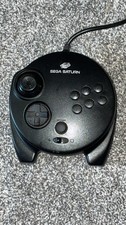 Authentic Original Sega Saturn Black 3D Control Pad MK-80117 OEM 