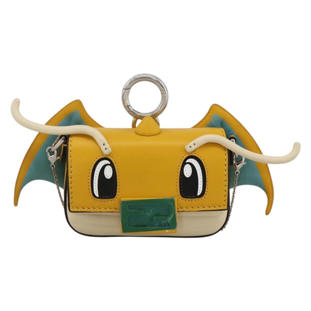 FENDI Nappa Dragonite FRGMT x POKÉMON Mini Mamma Baguette Bag Auth