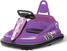 6V Bumper Car for Toddlers, Electric Ride on Toys for Kids with 360 Degree Spin,