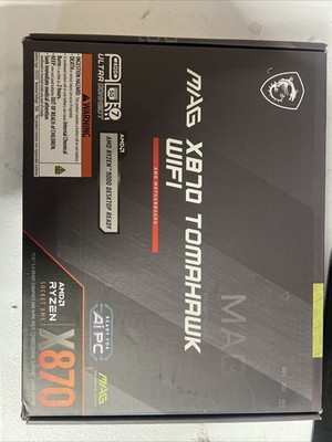 MAG X870 Tomahawk WiFi AMD Motherboard Ryzen 9000 Desktop Ready Brand New Sealed