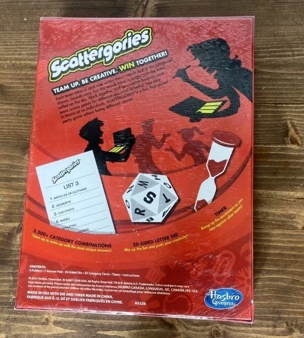 Scattergories Game by Hasbro Gaming 2013 New Sealed Made In The USA - Image 2 of 4