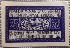 Notgeld: 25 Pfennig Nachterstedt (Sachsen-Anhalt), VF- XF