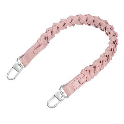 Bag strap 1pc 44.7cm PU pink buckles silver