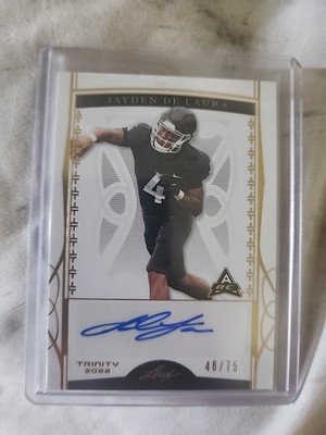 2022 Leaf Trinity - Jayden De Laura #BA-JDL Gold /75 (AU, RC)