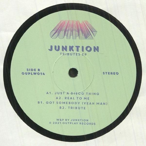 Junktion Tributes EP 12"" vinyl Netherlands Outplay 2022 in die cut brown card
