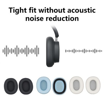 1 Pair Soft Protein Leather Replacement Ear Pad for W830NB Bluetooth-compatible