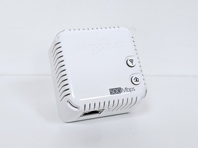 devolo dLAN 500 WiFi Einzeladapter Wlan Powerline Steckdosen Adapter 500 Mbps